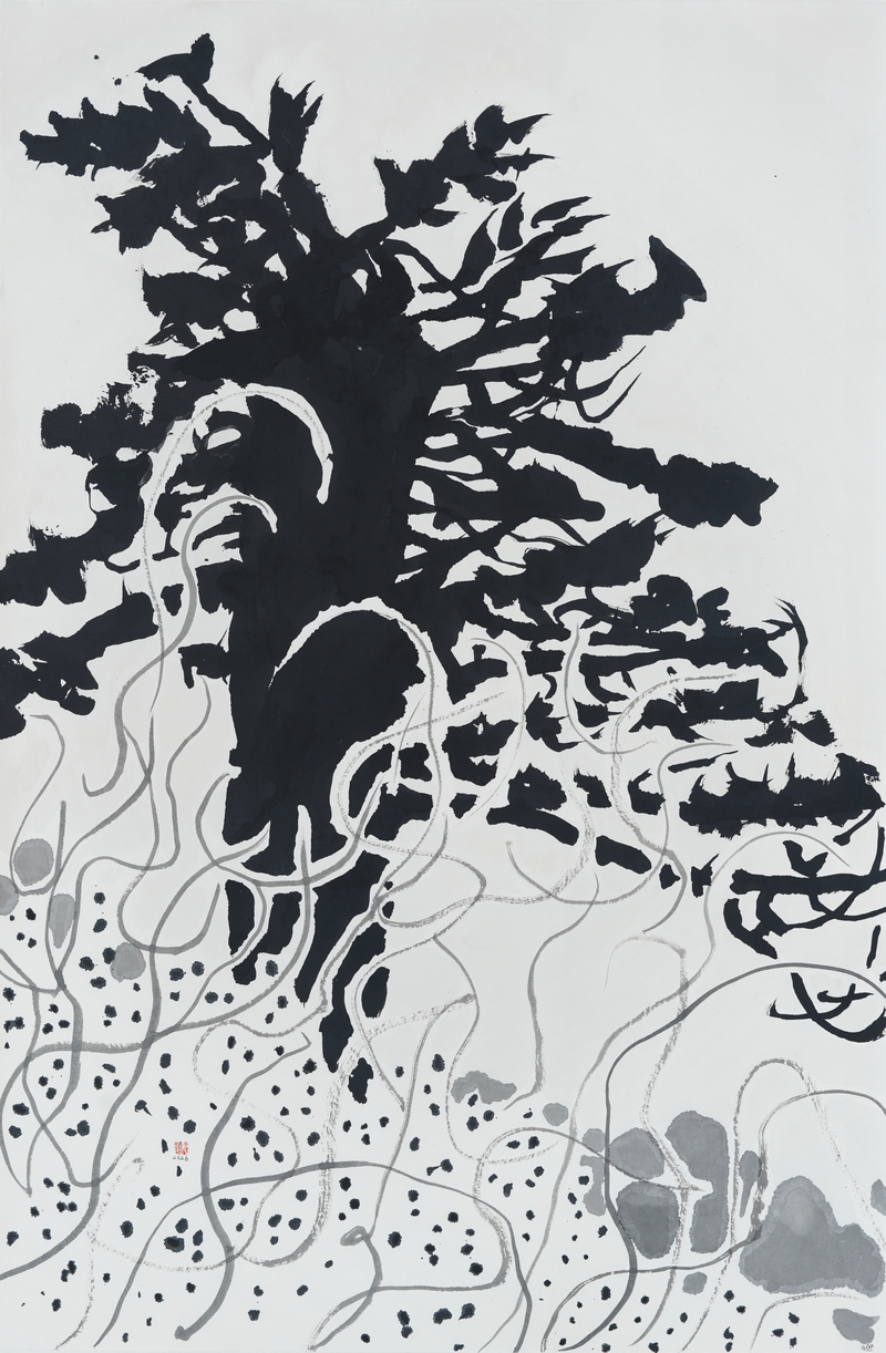 장병언, structure landscape 088, ink_on_paper, painting, 2026